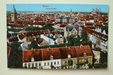 Postcard PC Speyer 1910-1925 street houses Town architecture Rheinland Pfalz